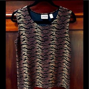Chico’s Design Animal Print Sleeveless Top